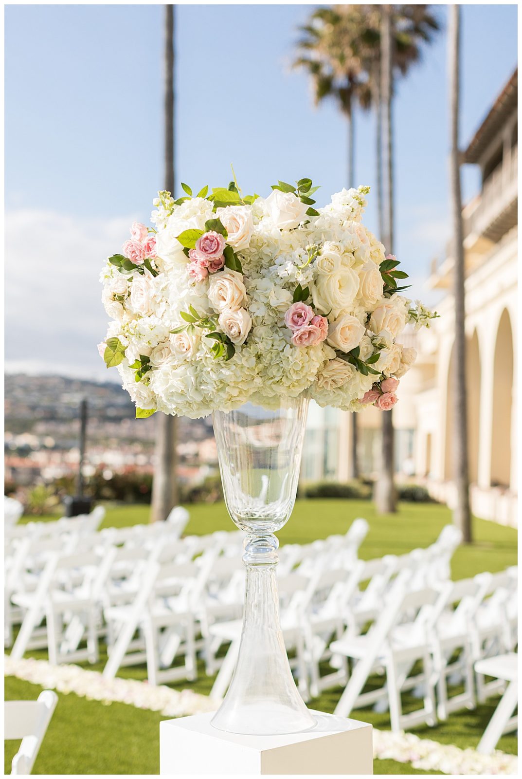 Romantic Blush & Cream Beachfront Wedding at the Ritz Carlton, Laguna ...